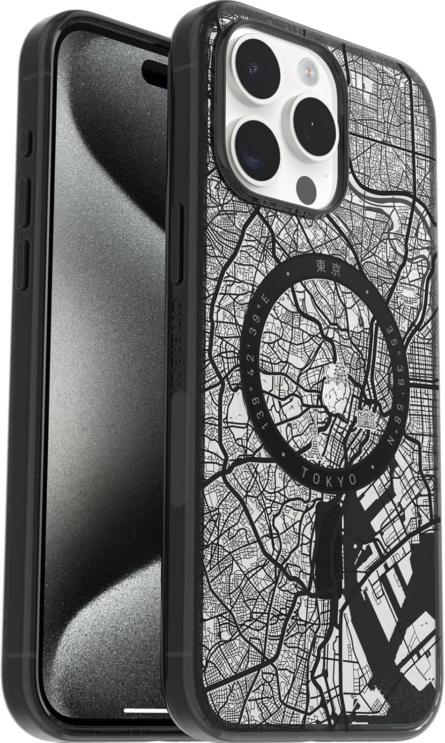 OtterBox LUMEN SERIES case for iPhone 15 Pro Max - Tokyo (Clear) - Certified Refurbished