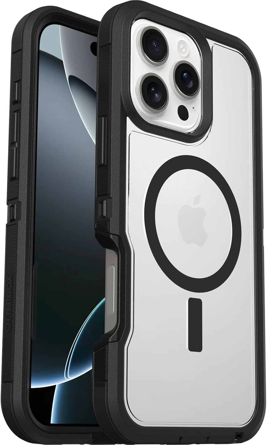 OtterBox DEFENDER SERIES XT Clear Case for iPhone 16 Pro Max - Dark Side (New)