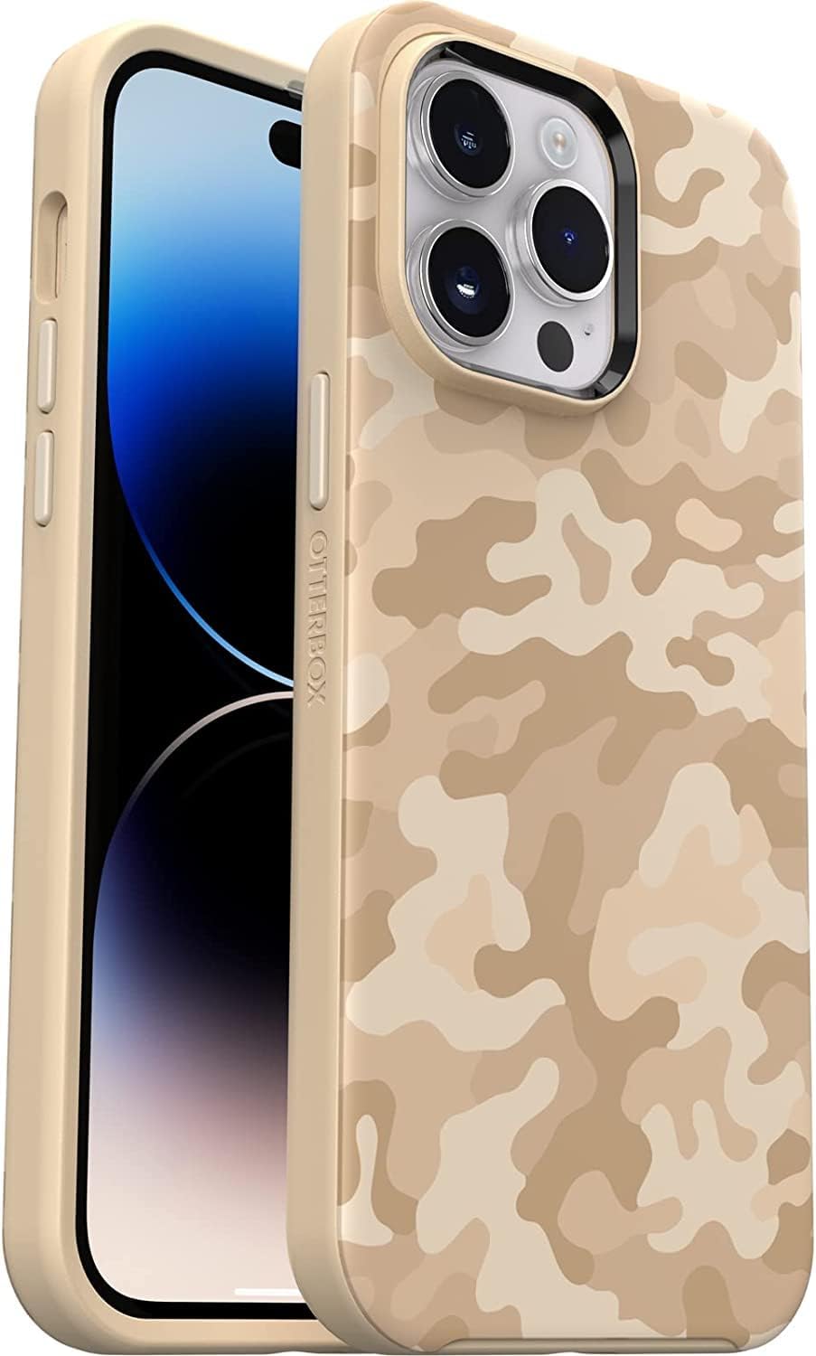 OtterBox SYMMETRY SERIES Case for iPhone 14 Pro Max - Sand Storm Camo (Brown) (New)