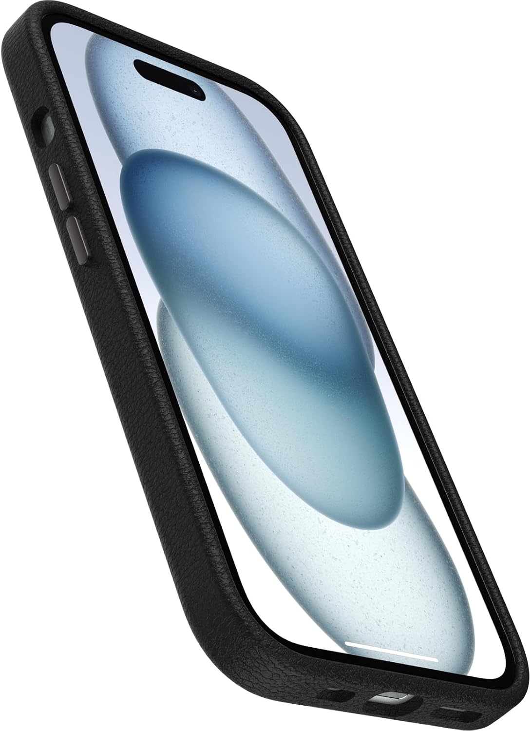 OtterBox SYMMETRY SERIES Cactus Leather Case for iPhone 15 - Noir Ash (Black) (New)