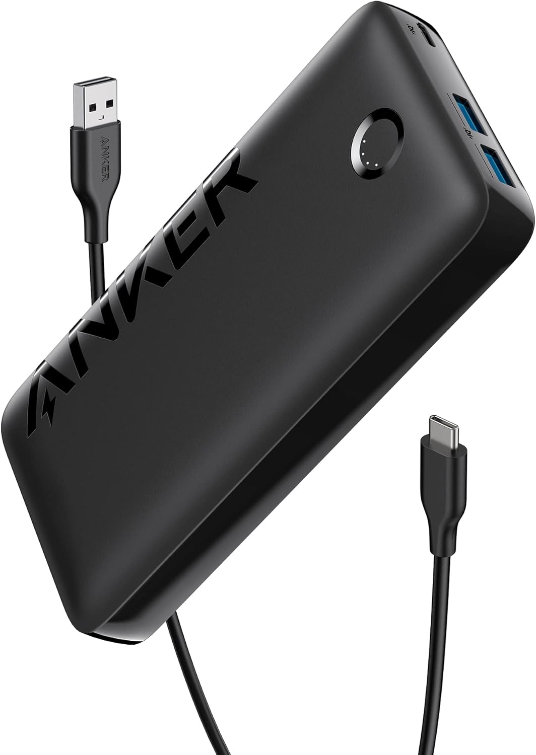 Anker Power Bank (20000mAh, 20W, 3-Port,USB-C & 2 USB-A) - Black (Pre-Owned)