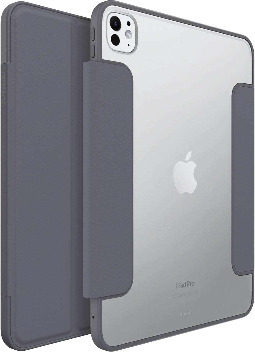 OtterBox SYMMETRY SERIES Folio Case for iPad Pro 11-inch (M4) - Thunderstorm (Clear / Dark Grey) (New)
