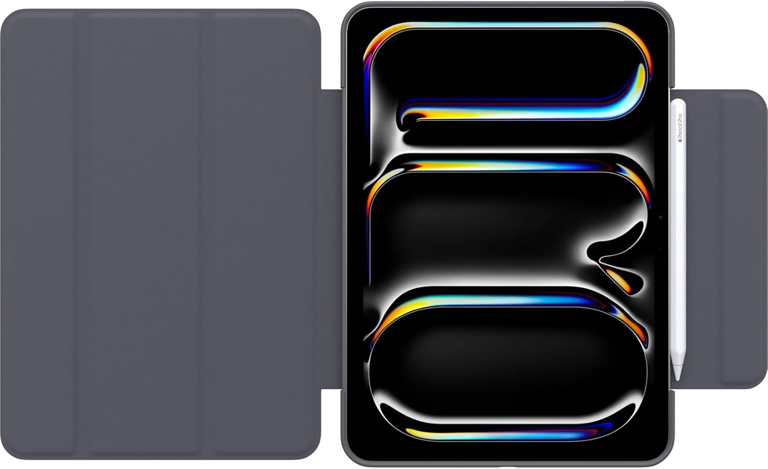OtterBox SYMMETRY SERIES Folio Case for iPad Pro 11-inch (M4) - Thunderstorm (Clear / Dark Grey) (New)