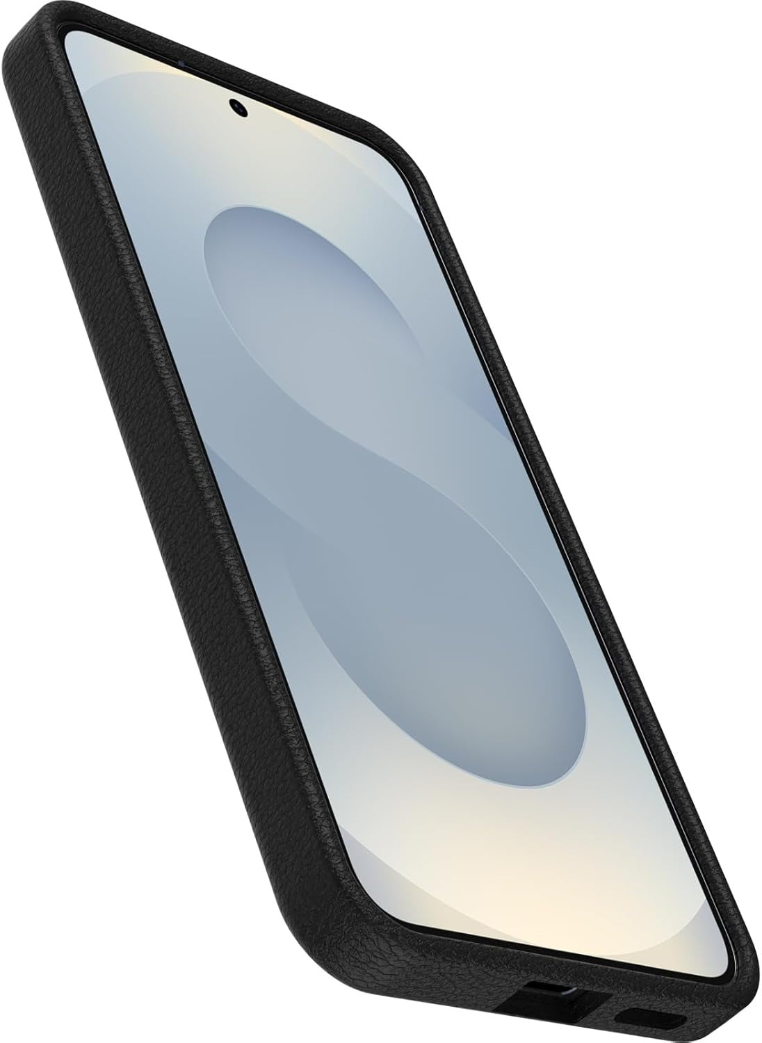 OtterBox SYMMETRY SERIES Cactus Leather Case for Galaxy S25 - Noir Ash (Black) (Renewed)