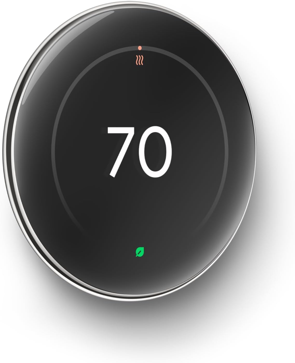 Google Nest Thermostat (4th Gen) + Temp Sensor (2nd Gen) - Polished Silver (Certified Refurbished)