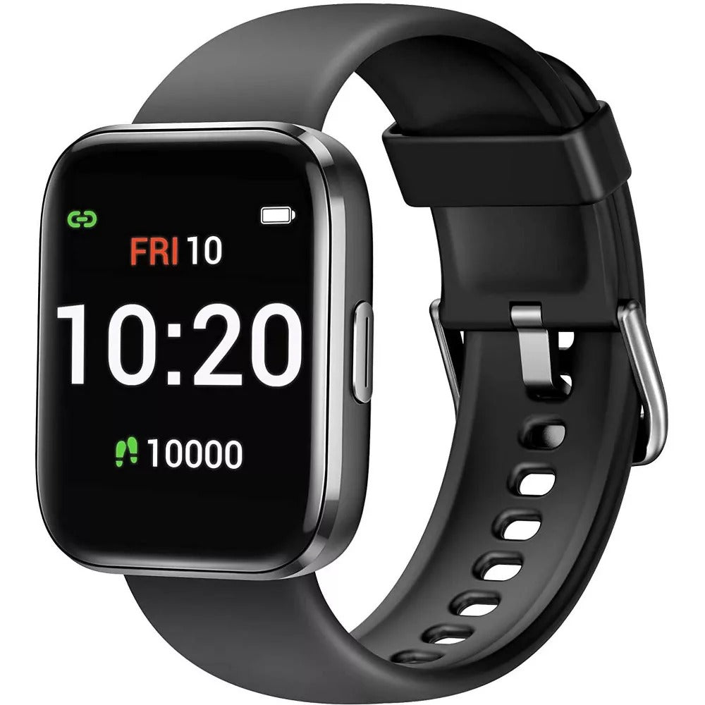 Letsfit Smartwatch Fitness Tracker with Blood Oxygen Saturation - Black (New)