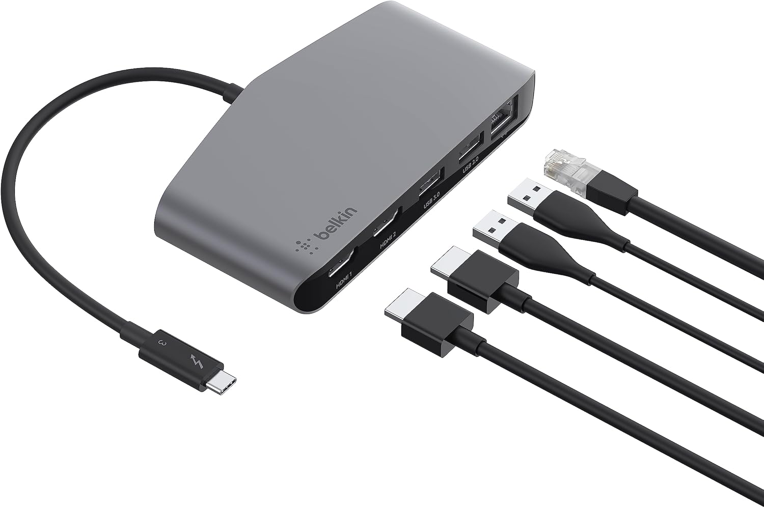 Belkin Thunderbolt 3 Dock Mini HD With Cable - Usb C Hub - Black (New)