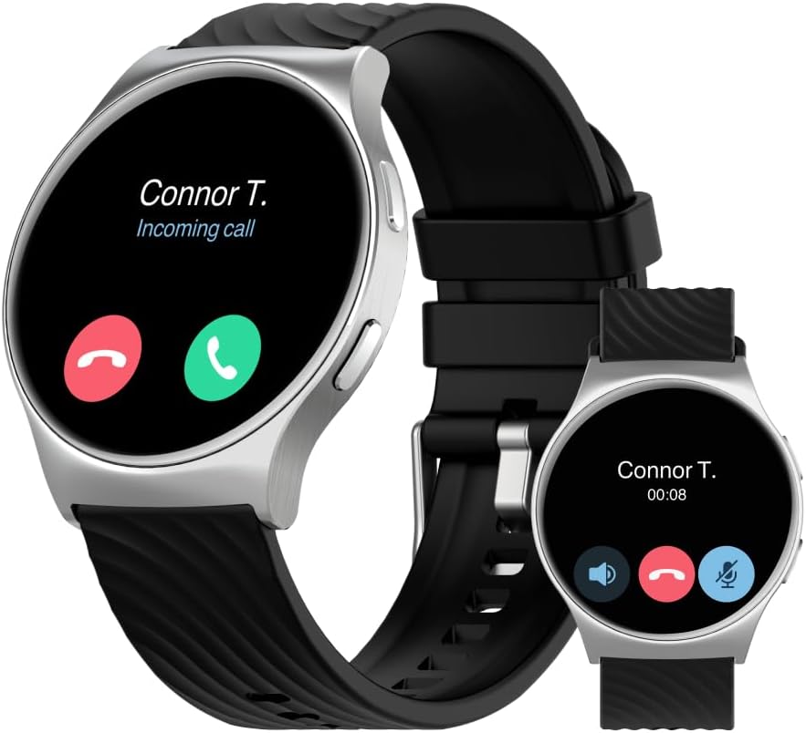 Motorola Moto Watch 120 - Premium Bluetooth AMOLED Display Smartwatch - Silver (New)