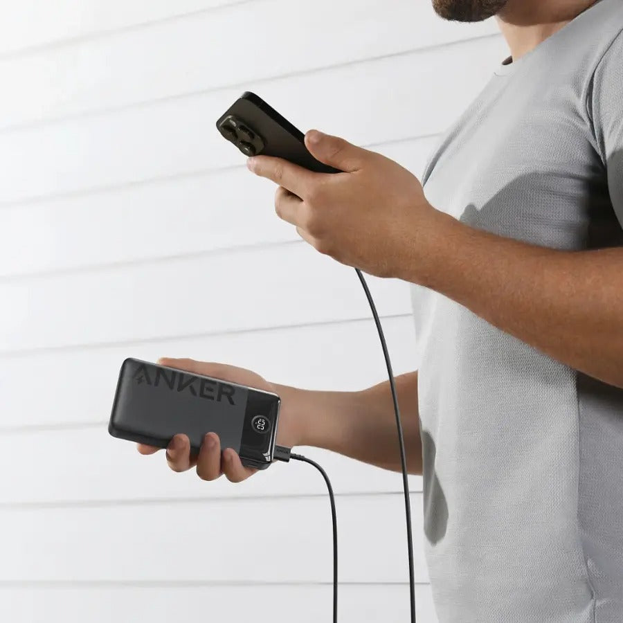 Anker Power Bank (20,000mAh, 15W, 2-Port) (A1367H11-1) - Black (Renewed)