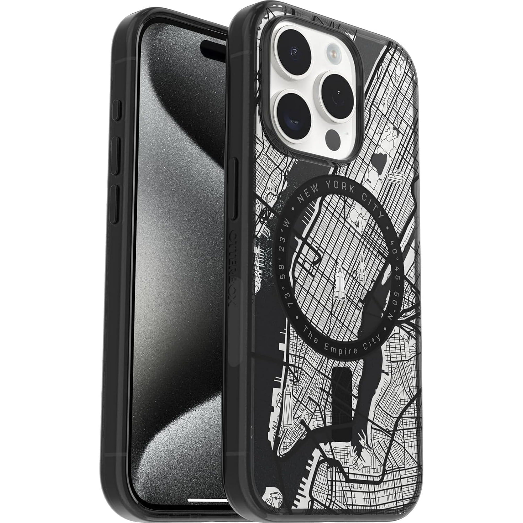 OtterBox LUMEN PASSPORT SERIES Case for iPhone 15 Pro - New York (Clear) (Renewed)