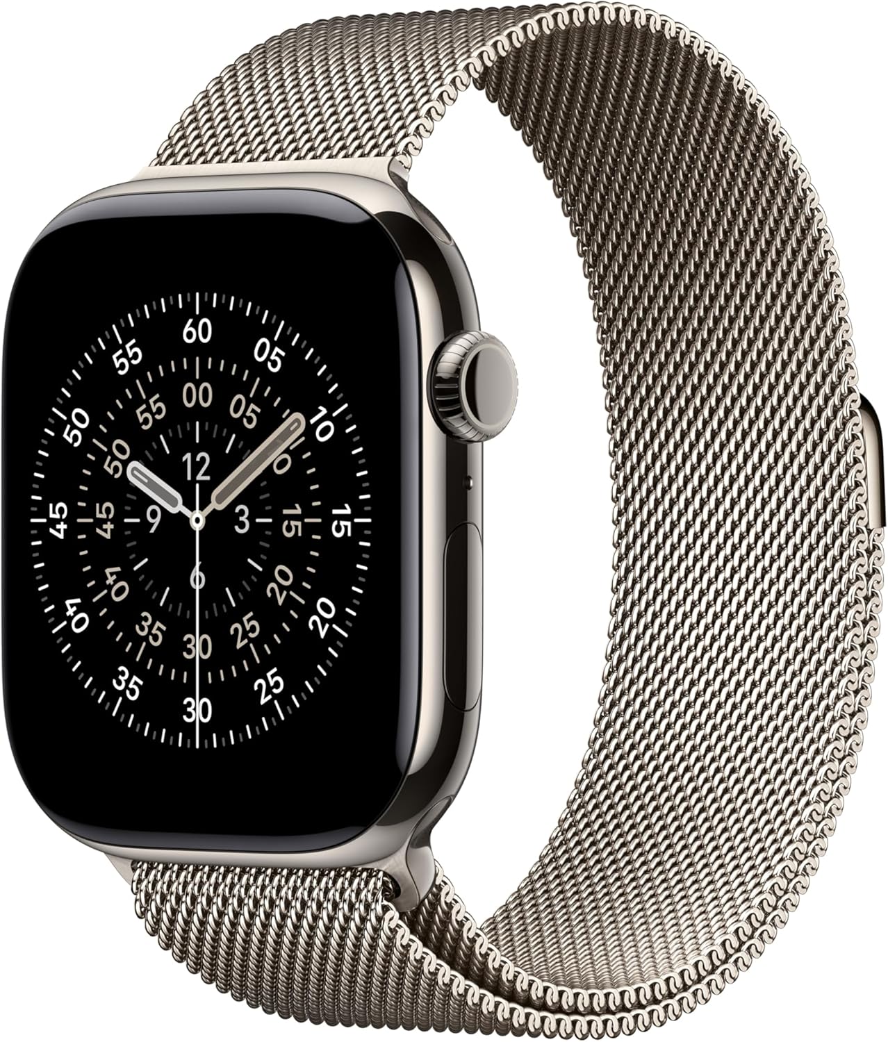 Apple Watch Milanese Loop Band (46mm) - Natural Stainless Steel (New)