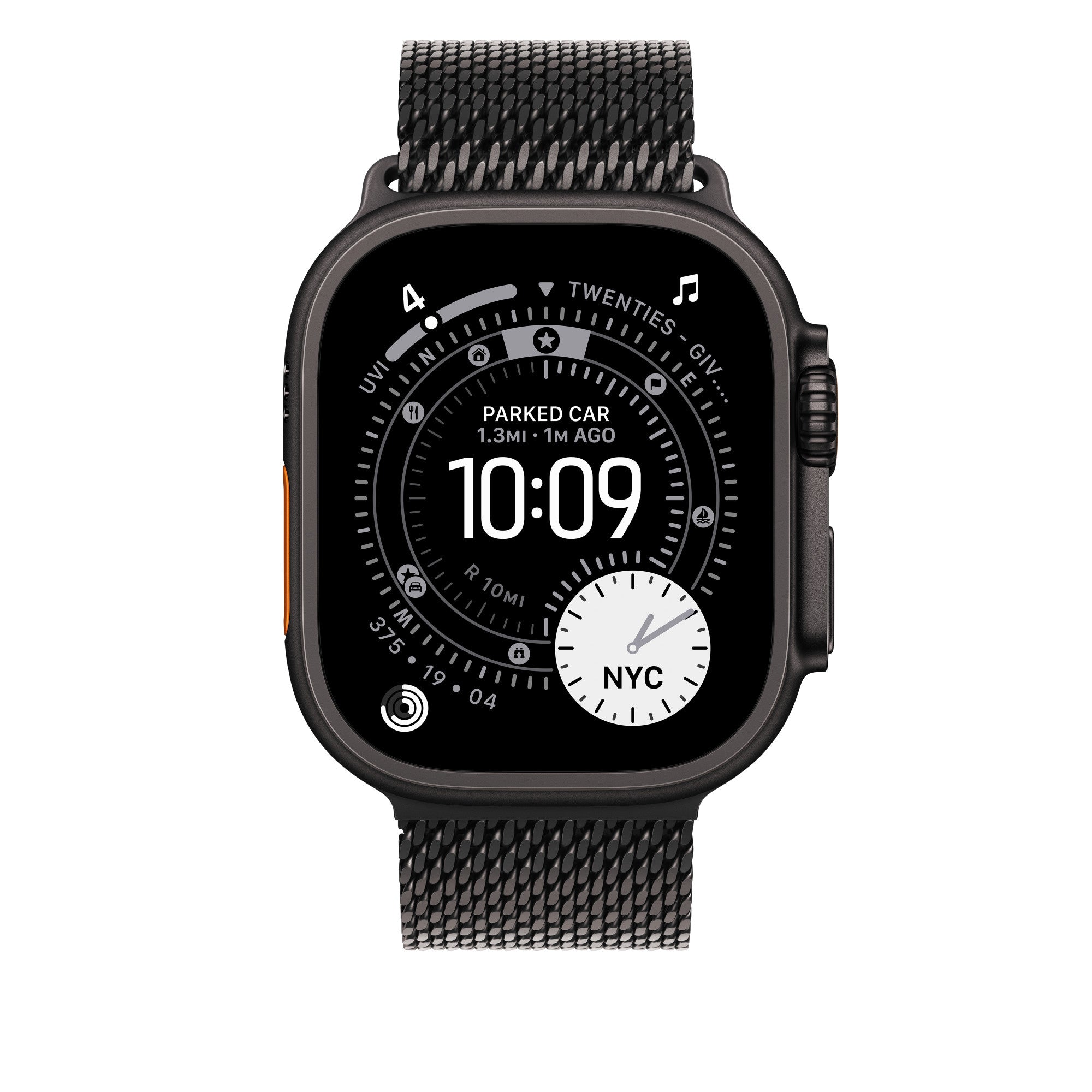 Apple Watch Milanese Loop Band (49mm) - L - Black Titanium (New)