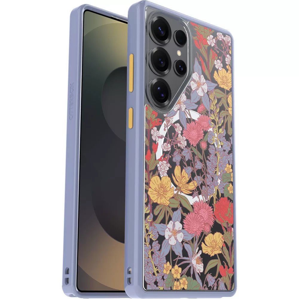 OtterBox SYMMETRY SERIES Clear Case for Galaxy S25 Ultra - Wildflower (Renewed)