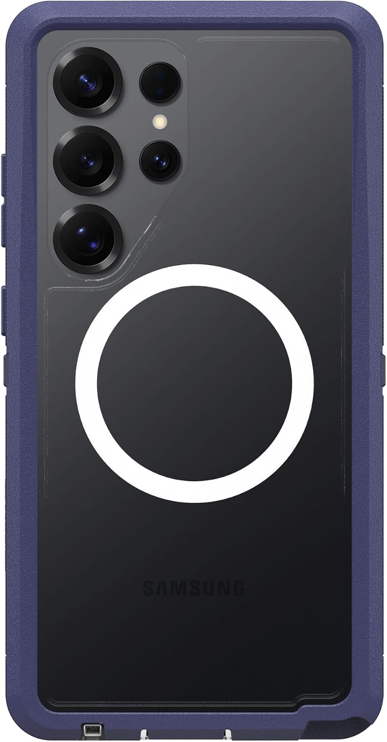 OtterBox DEFENDER SERIES XT Clear Case for Galaxy S25 Ultra - Violet Thunder (New)