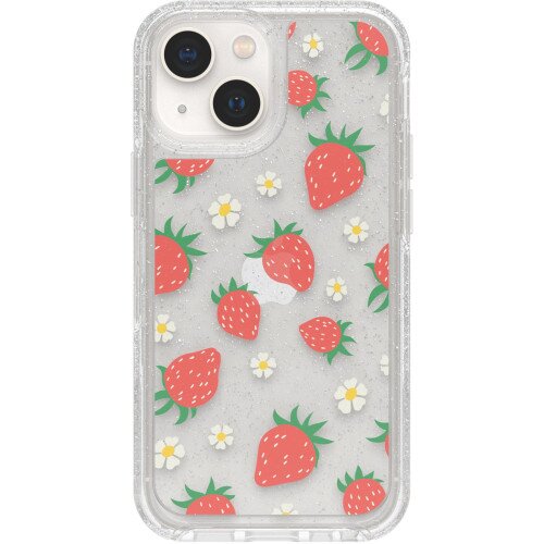 OtterBox SYMMETRY SERIES Antimicrobial Case for Apple iPhone 13 Mini - Strawbaby (New)