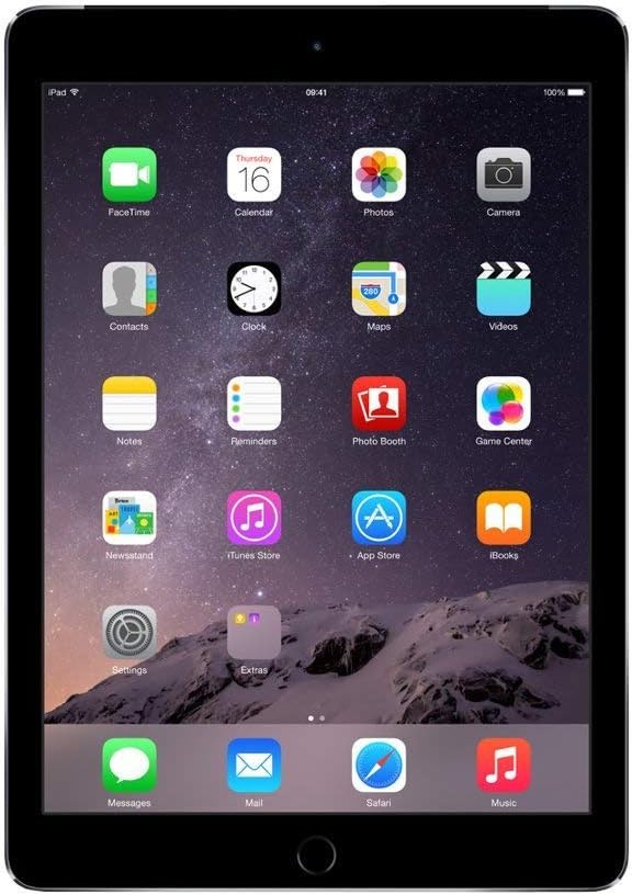 Apple iPad Air 2nd Generation, 16GB, WIFI + Unlocked All Carriers - Space Gray (Pre-Owned)