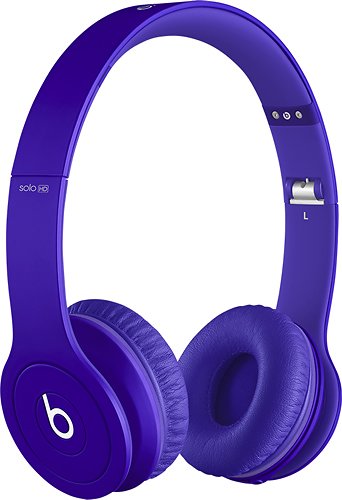 Beats by Dr. Dre Solo HD On-Ear Headphones - Drenched in Purple (Pre-Owned)