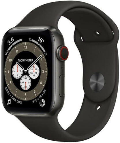 Apple Watch Series 5 (GPS + LTE) 44mm Space Black Titanium Case &amp; Black Sport Band (Pre-Owned)