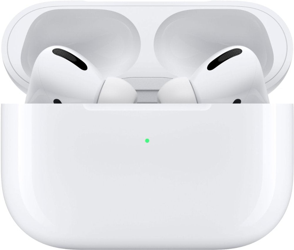 Apple AirPods Pro 1st Gen In-Ear Wireless Earbuds w/MagSafe Charging Case - White (Pre-Owned)