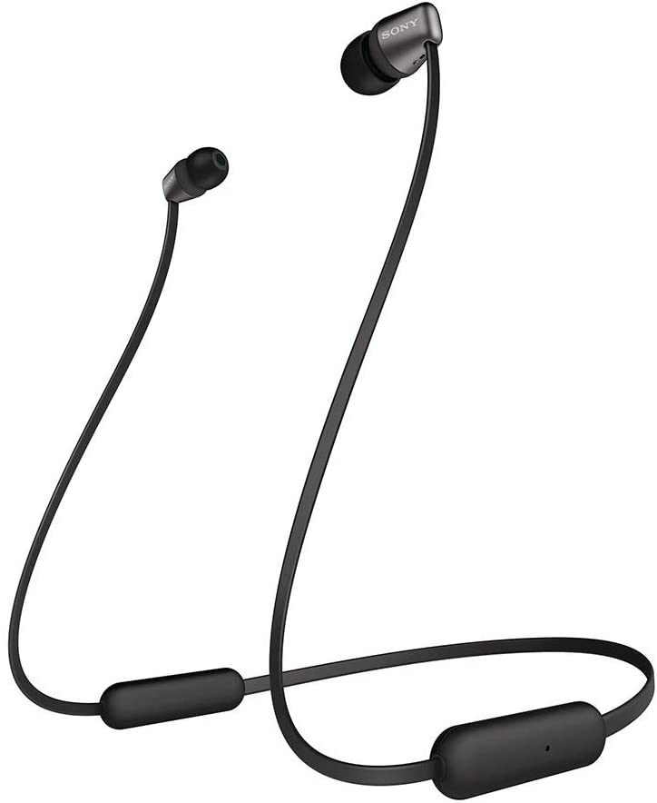 Sony WI-C310/B Bluetooth Lightweight Wireless In-Ear Headphones w/ Mic - Black (Certified Refurbished)