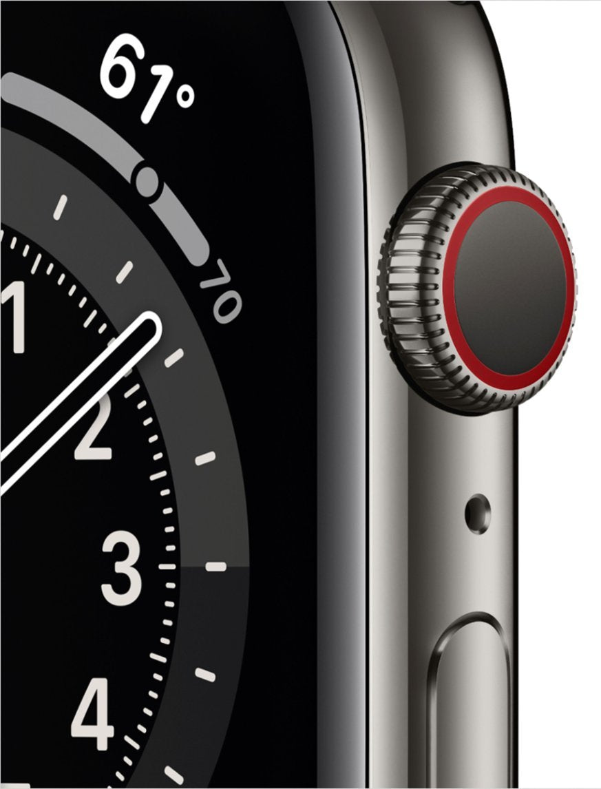 Apple Watch Series 6 (GPS + LTE)44mm Graphite Stainless Steel Case Milanese Loop (Refurbished)