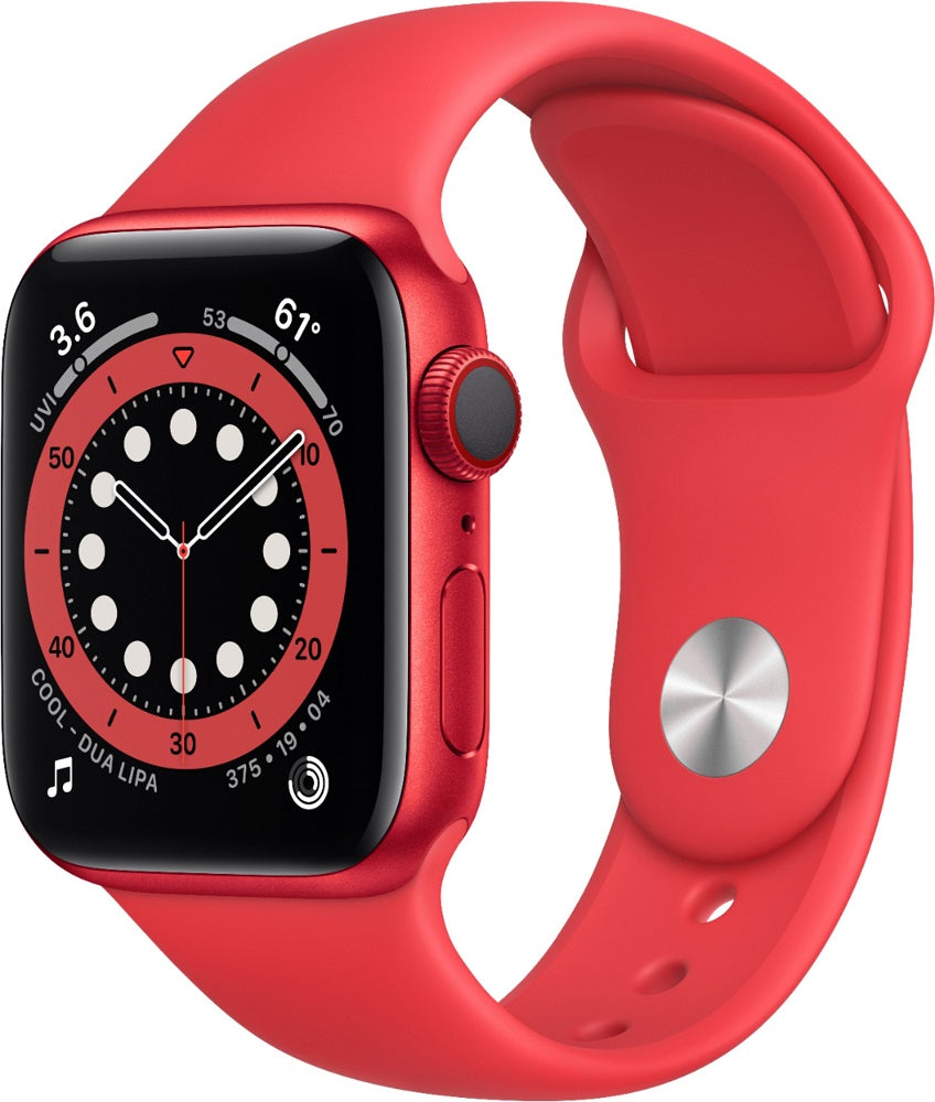 Apple Watch Series 6 (GPS + LTE) 40mm (PRODUCT)RED Aluminum Case &amp; Red Sport Band (Refurbished)