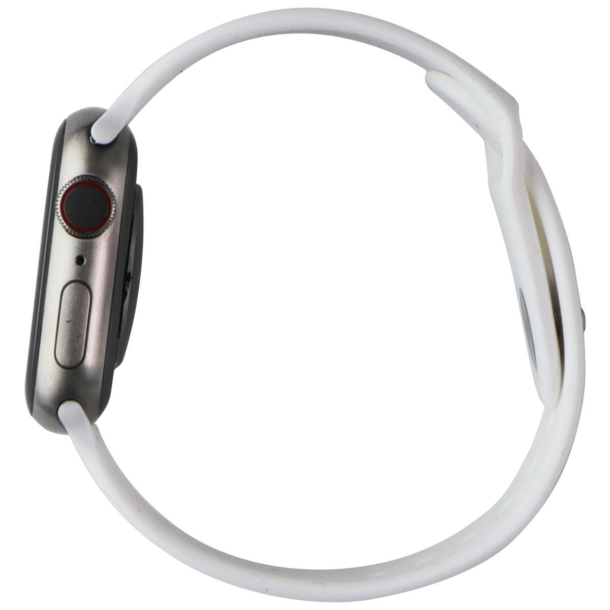 Apple Watch Series 7 (GPS + Cellular) 45mm - Titanium Case & White Sports Band (Used)