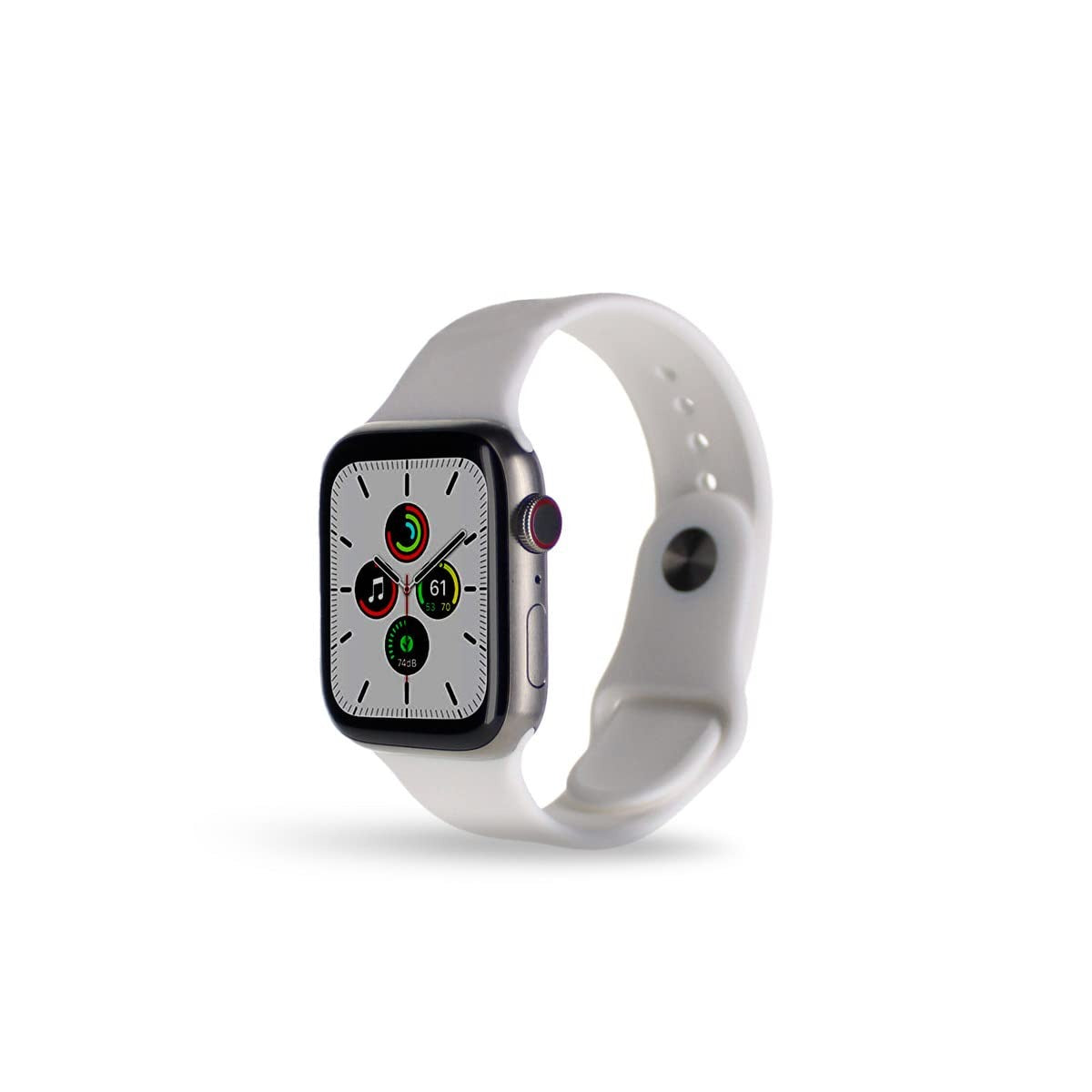 Apple Watch Series 7 (GPS + Cellular) 45mm - Titanium Case & White Sports Band (Used)