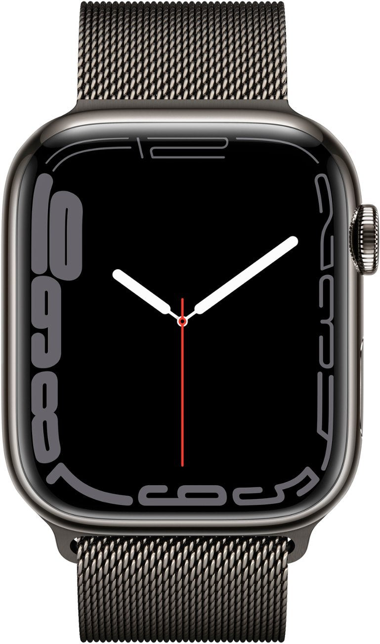 Apple Watch Series 7 (GPS+LTE)45mm Graphite Stainless Steel Case & Milanese Loop (Certified Refurbished)