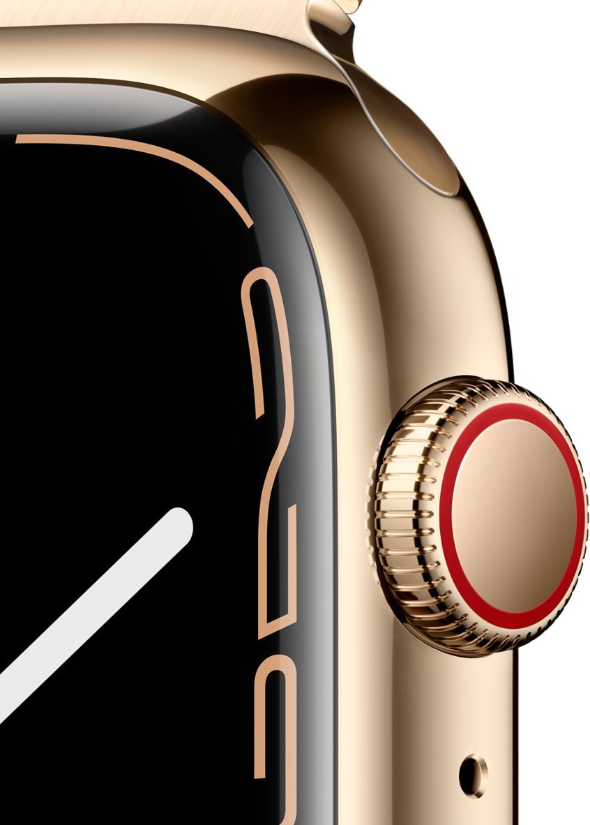 Apple Watch Series 7 (GPS + LTE) 45MM Gold Stainless Steel Case Milanese Loop (Used)