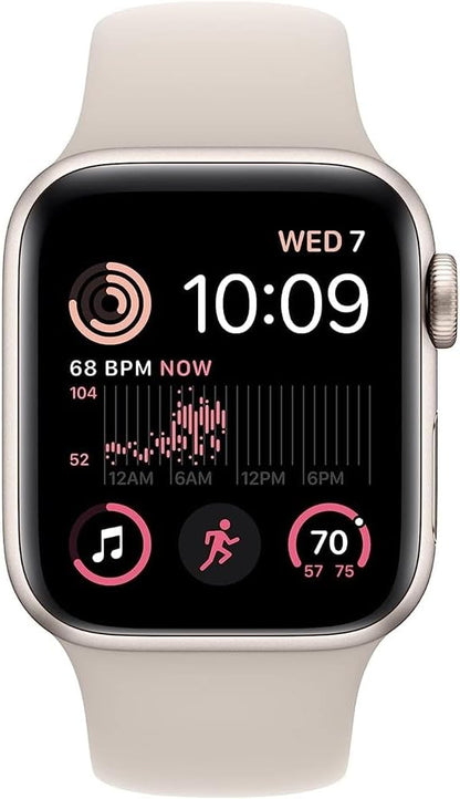 Apple Watch Series SE 2nd Gen GPS+LTE 40mm Starlight Aluminum Case &amp; Sport Band (Pre-Owned)