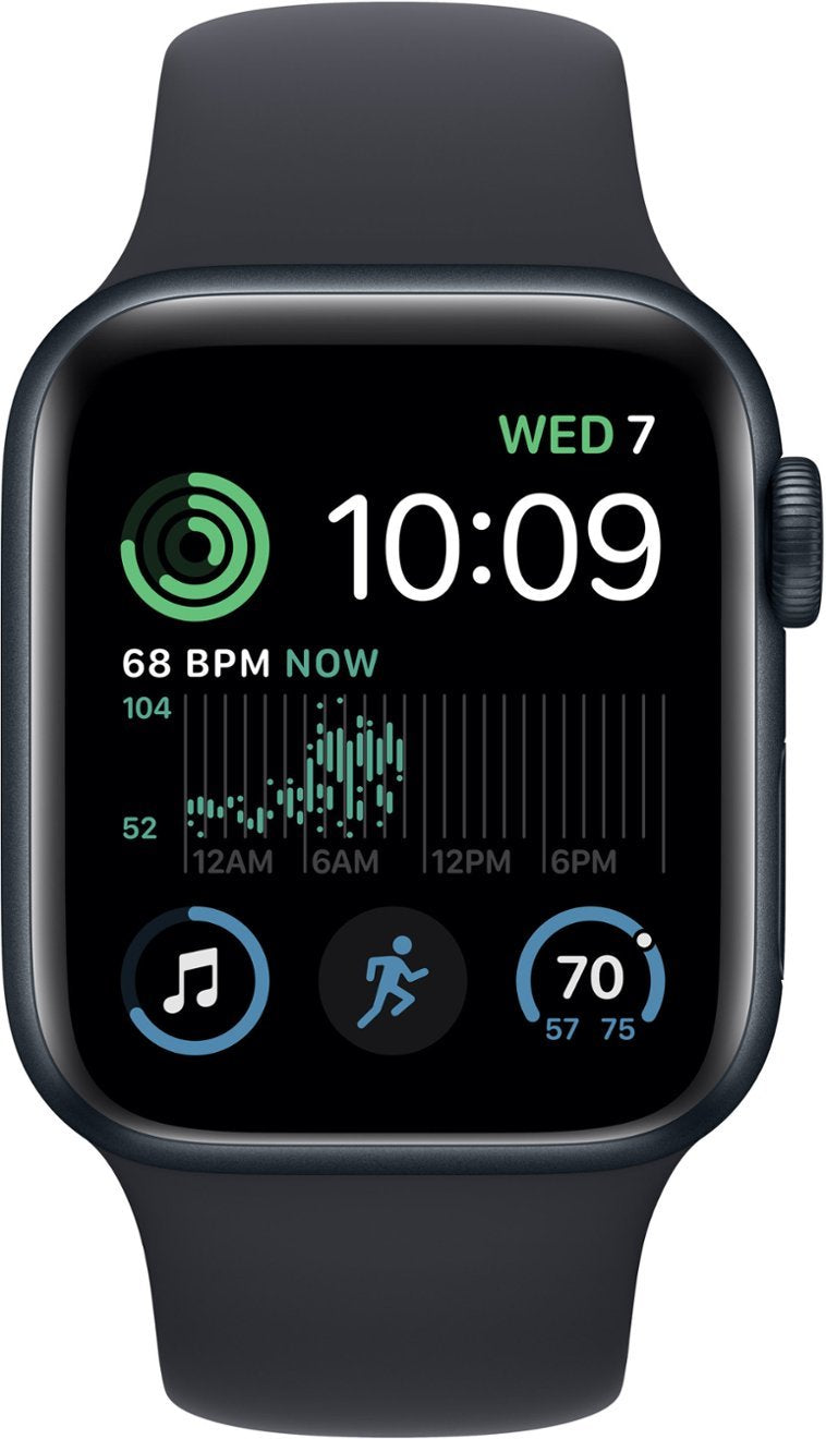 Apple Watch SE 2nd Gen (GPS + LTE) 40mm Midnight Aluminum Case &amp; Black Sport Band (Pre-Owned)