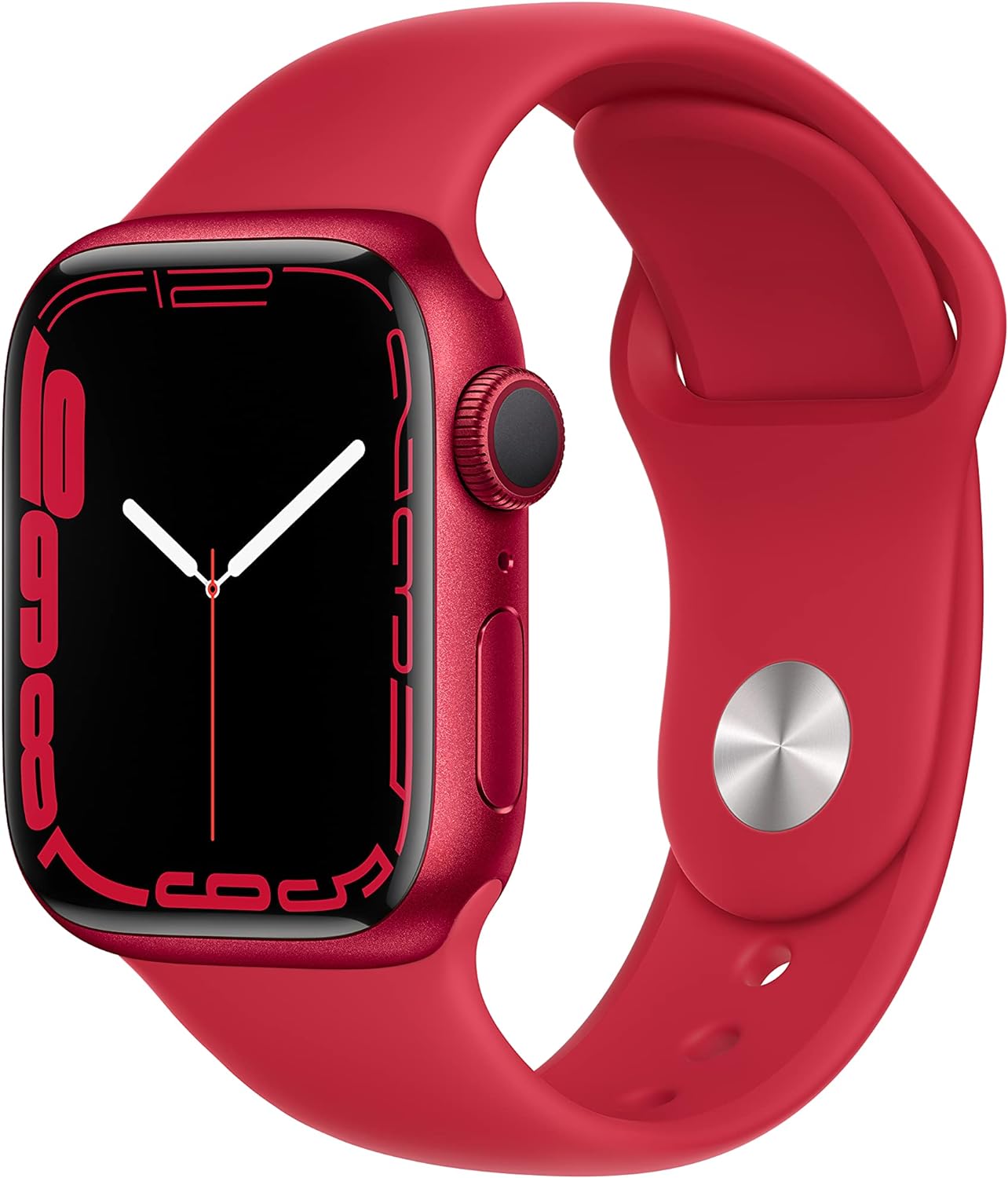 Apple Watch Series 7 (GPS) with 41MM RED Aluminum Case & RED Sport Band (Used)
