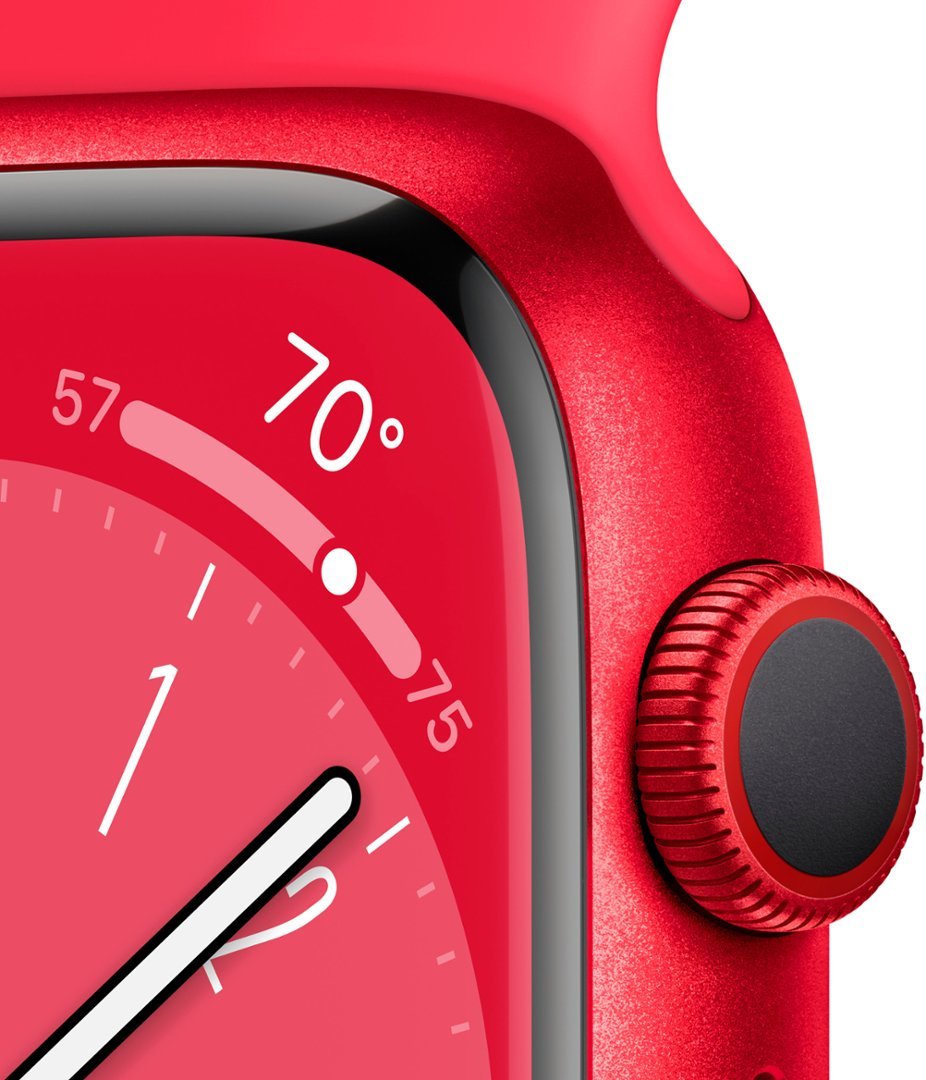 Apple Watch Series 8 (GPS + LTE) 45mm (PRODUCT)RED Aluminum Case & Red Sport Band (Pre-Owned)