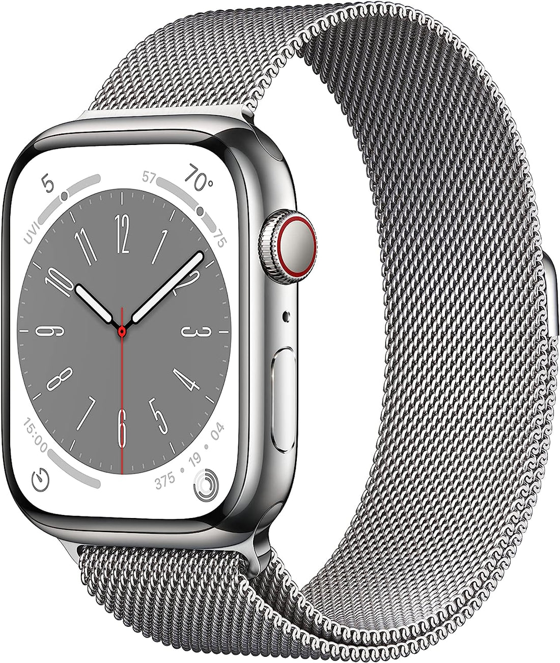 Apple Watch Series 6 (GPS + LTE) 40mm Silver Stainless Steel Case Milanese Loop (Pre-Owned)