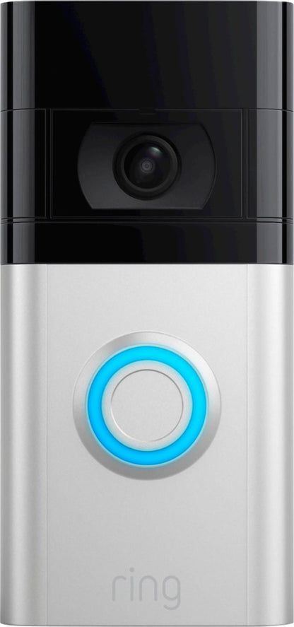 Ring Video Doorbell 4 Smart WIFI Video Doorbell Wired/Battery - Satin Nickel (Pre-Owned)