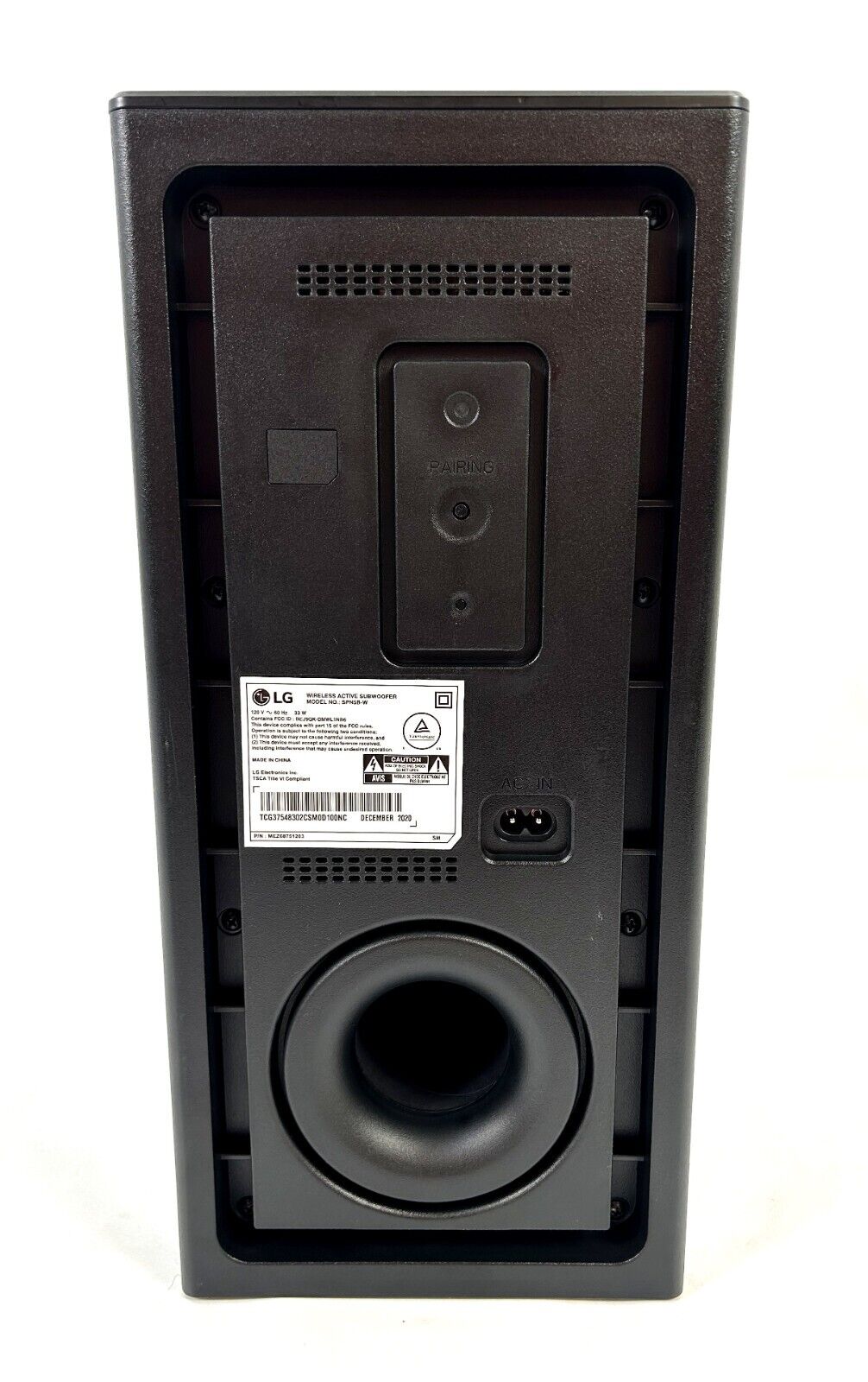 LG SPN5B 33-WATT Wireless Active Subwoofer - Black (Pre-Owned)