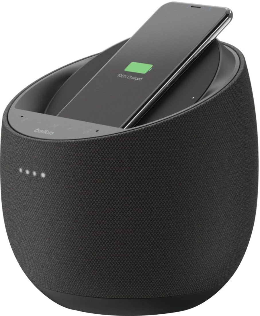 Belkin SoundForm Elite Hi-Fi Smart Speaker + Wireless Charger - Black (Pre-Owned)