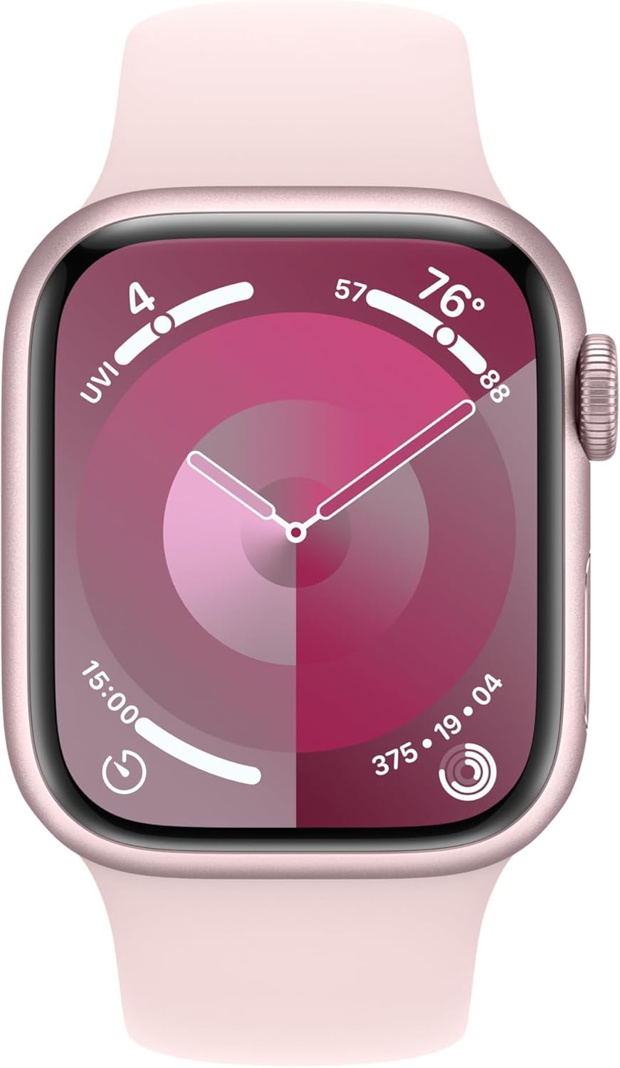 Apple Watch Series 9 (GPS + LTE) 41MM Pink Aluminum Case Light Pink Sport Band (Refurbished)