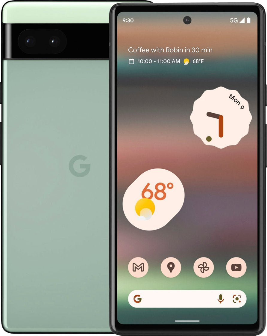 Google Pixel 6a 128GB (Unlocked) - Sage (Pre-Owned)