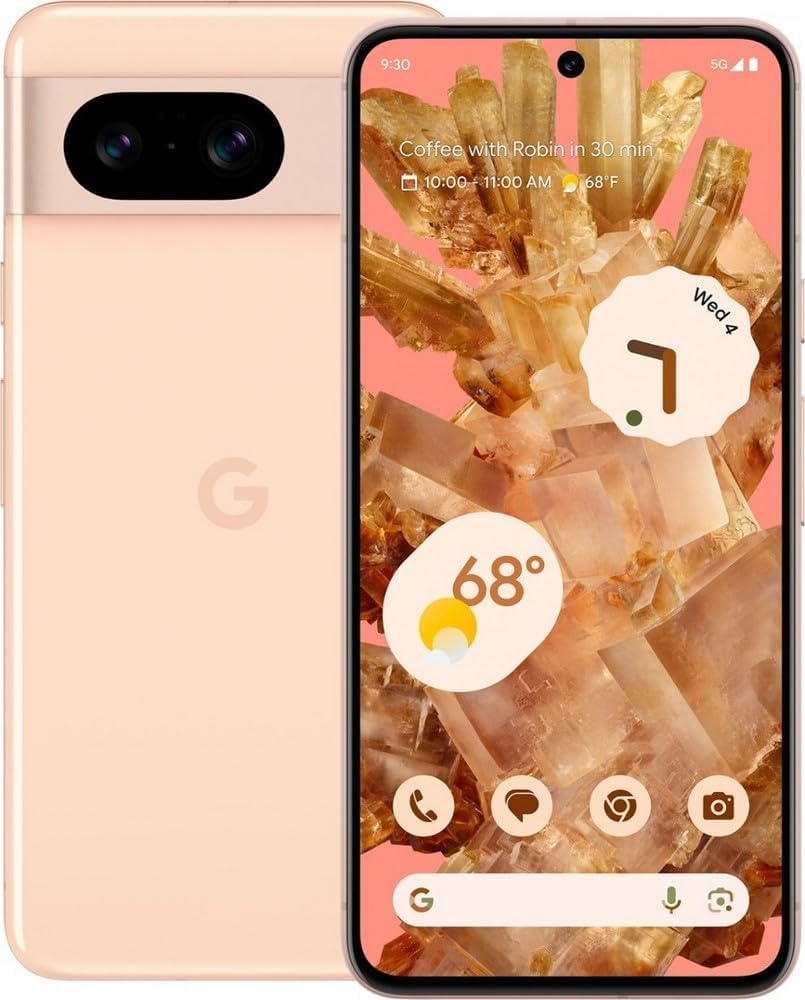 Google Pixel 8 5G 128GB (Unlocked) - Rose (Pre-Owned)