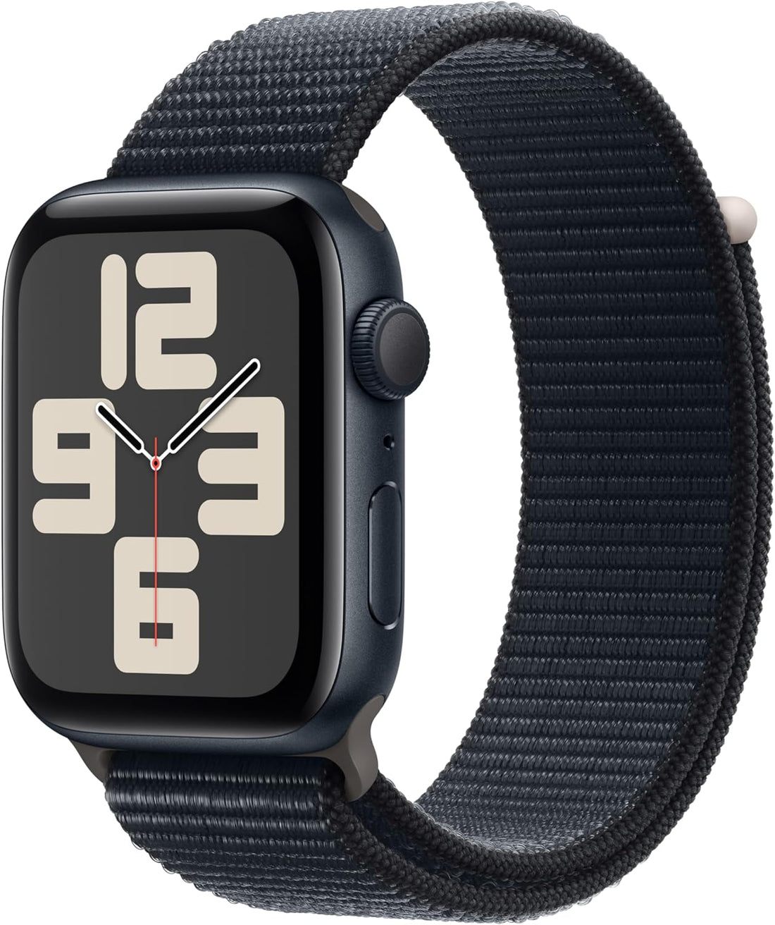 Apple Watch Series SE 2nd Gen (GPS) 44mm Midnight Aluminum Case Black Sport Band (Refurbished)
