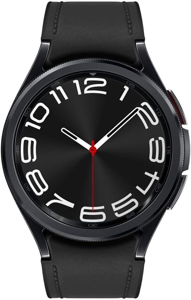 Samsung Galaxy Watch 6 Classic (Bluetooth) 43mm Black Hybrid Eco-Leather Band (Certified Refurbished)