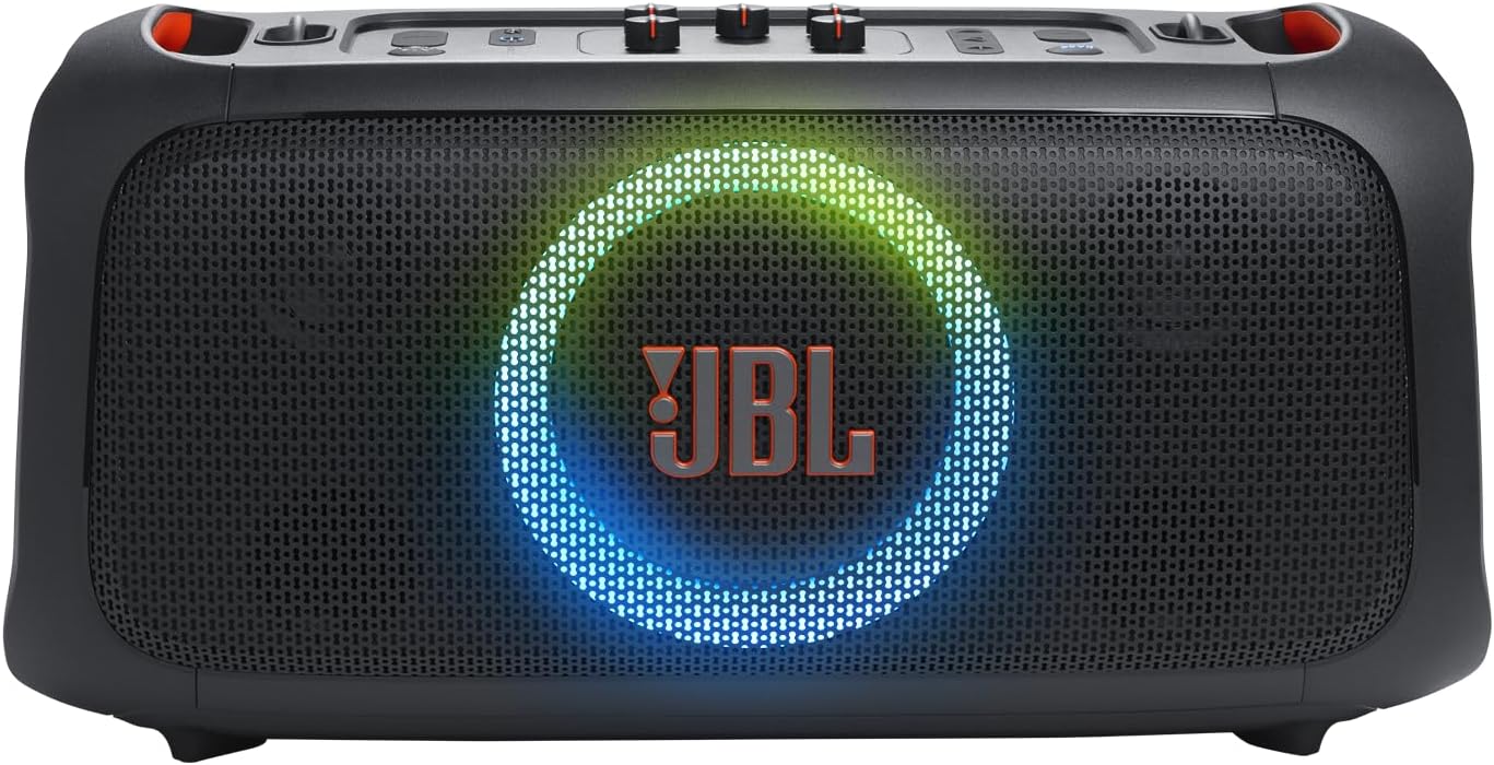 JBL PartyBox On-The-Go Essential Wireless Speaker with Microphone - Black (Pre-Owned)