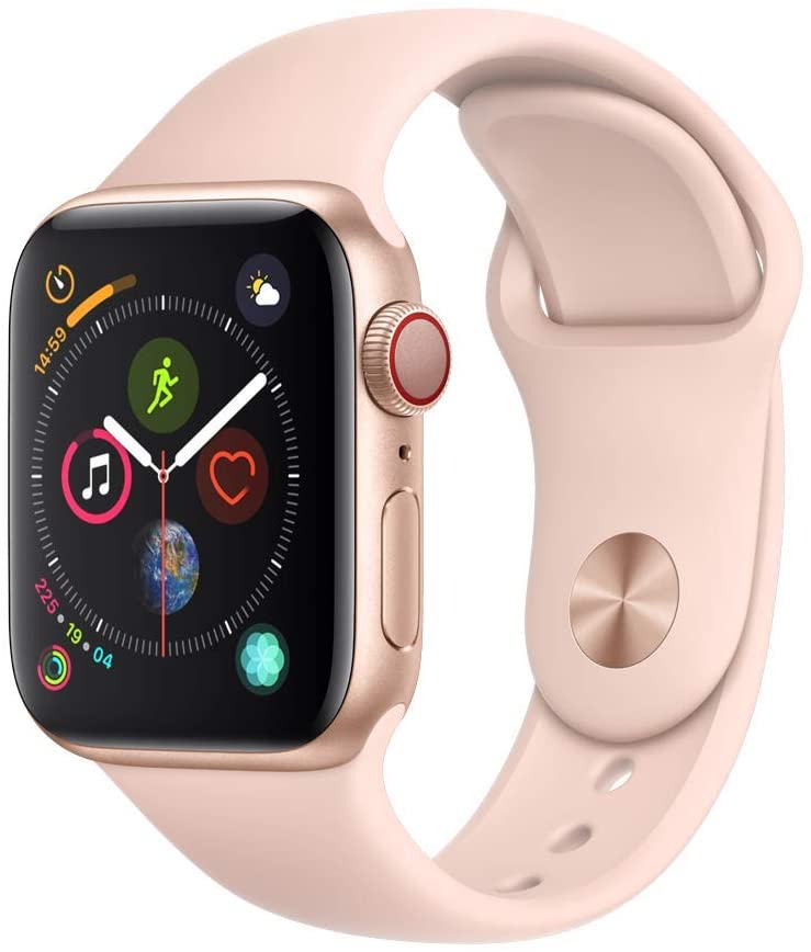Apple Watch Series 4 GPS+LTE w/ 40MM Gold Aluminum Case &amp; Pink Sand Sport Band (Pre-Owned)