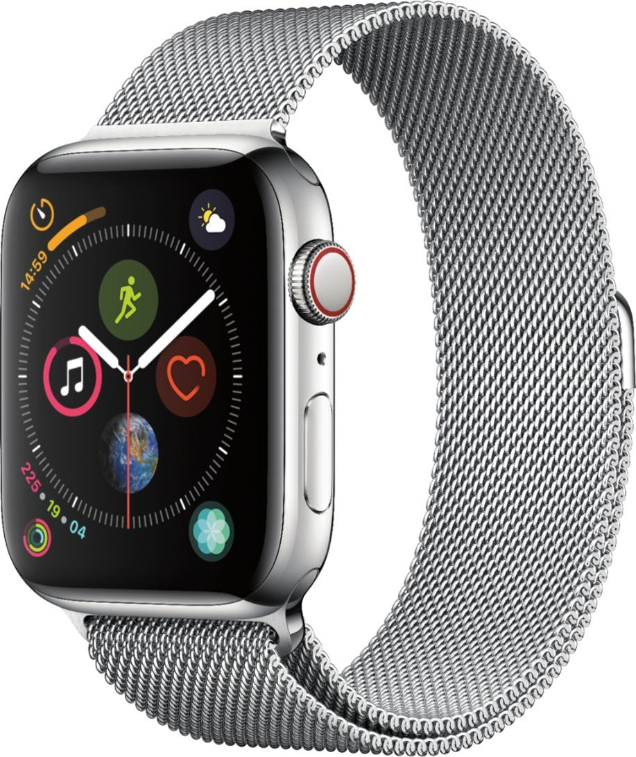 Apple Watch Series 4 (GPS+LTE) 44MM Silver Stainless Steel Case & Milanese Loop (Used)