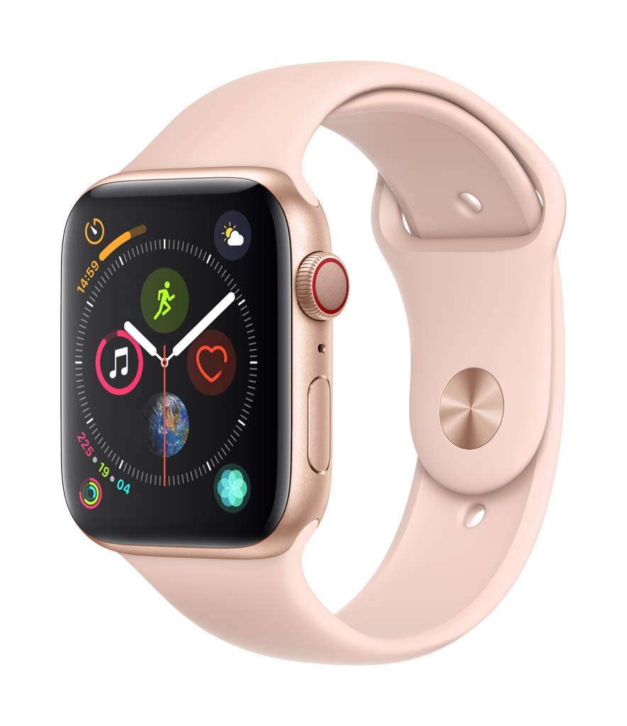Apple Watch Series 4 (2018) 44mm GPS + Cellular - Gold Aluminum Case &amp; Pink Sand Sport Band (Pre-Owned)