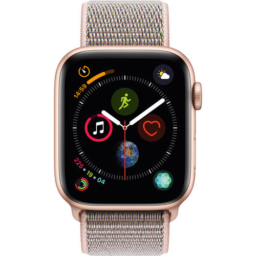 Apple Watch Series 4 (GPS+LTE) 44MM Gold Aluminum Case Pink Sand Sport Loop (Refurbished)