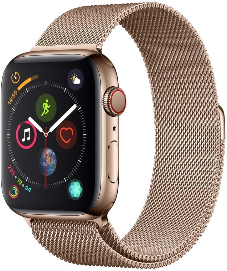 Apple Watch Series 4 GPS+LTE 44MM Gold Stainless Steel Case & Gold Milanese Loop (Used)