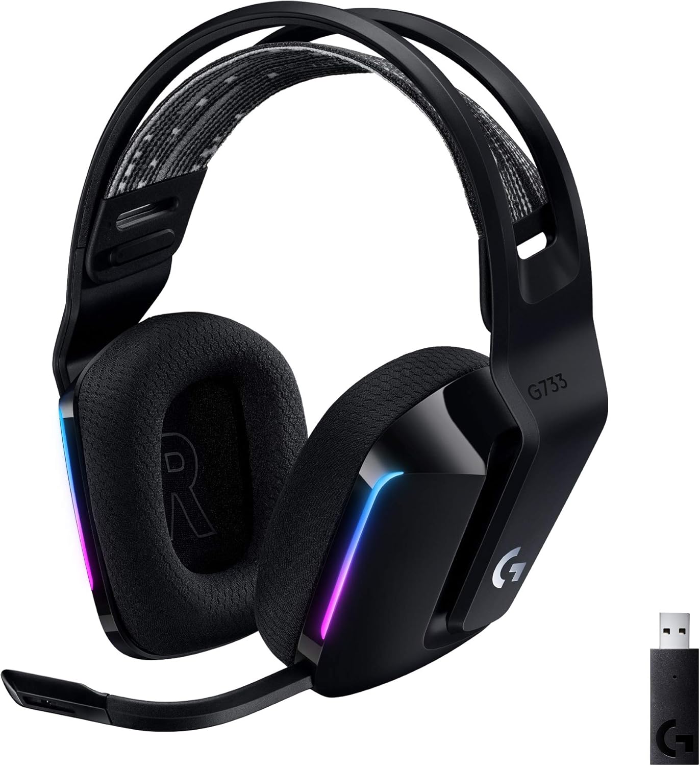 Logitech G733 Lightspeed Wireless RGB Gaming Headset for PS4 - Black (Pre-Owned)